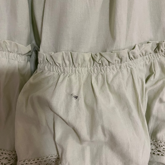 NWOT Mable Light Green Ruffle Puff Sleeve Dress Size Small - Picture 3 of 3